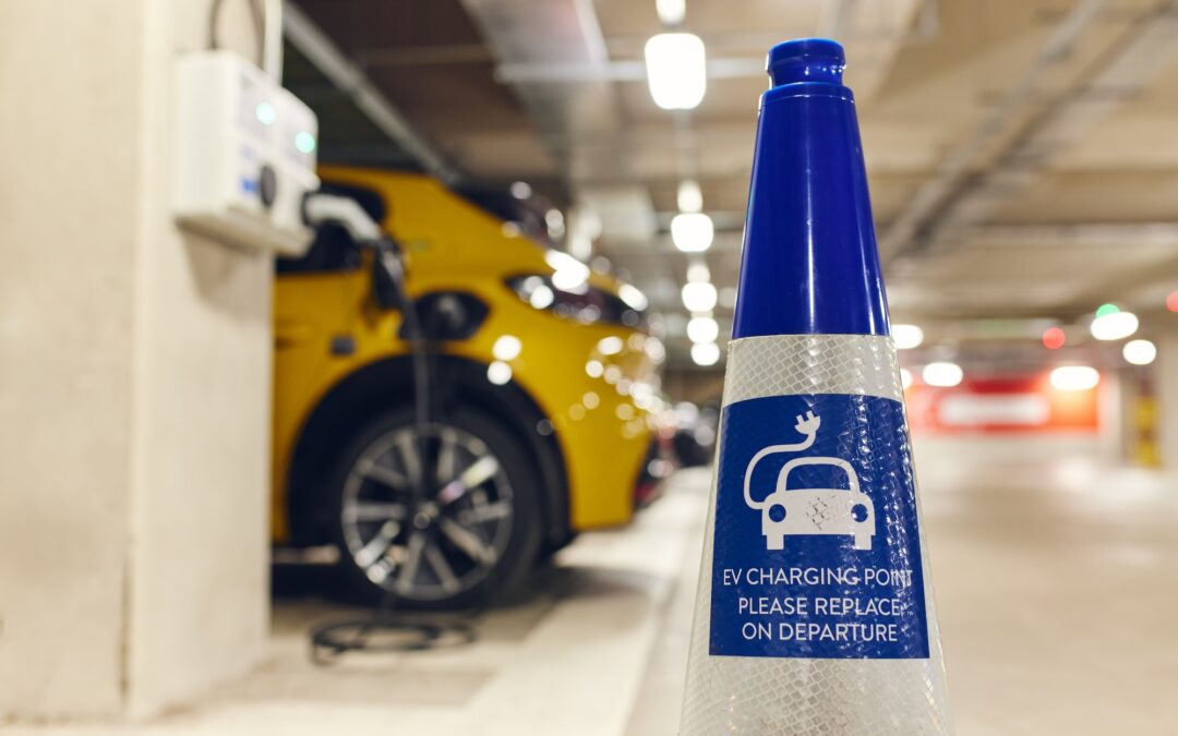 Electric cars only traffic sign